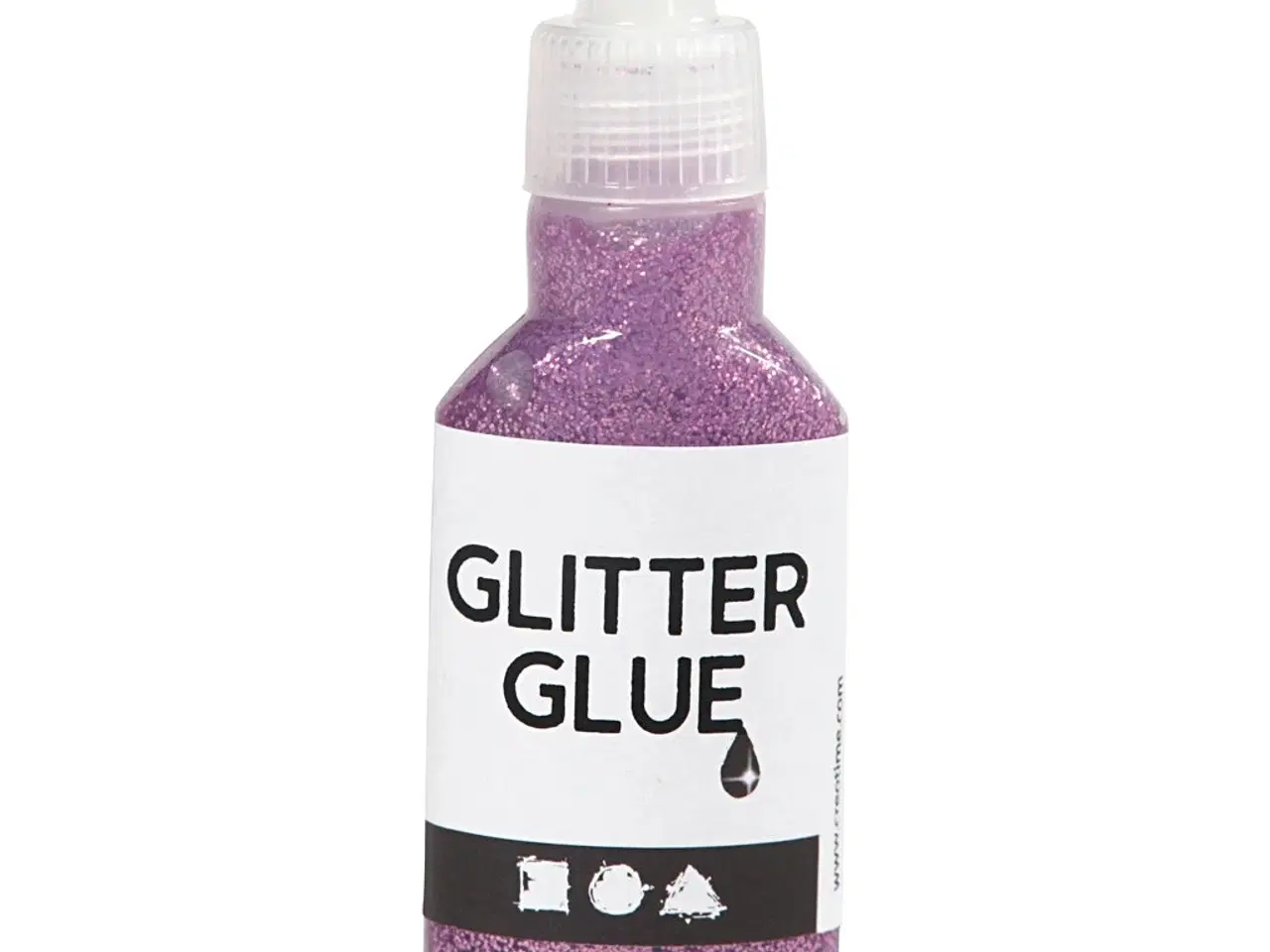 Billede 1 - Lilla Glitterlim 25ml med præcis påføring