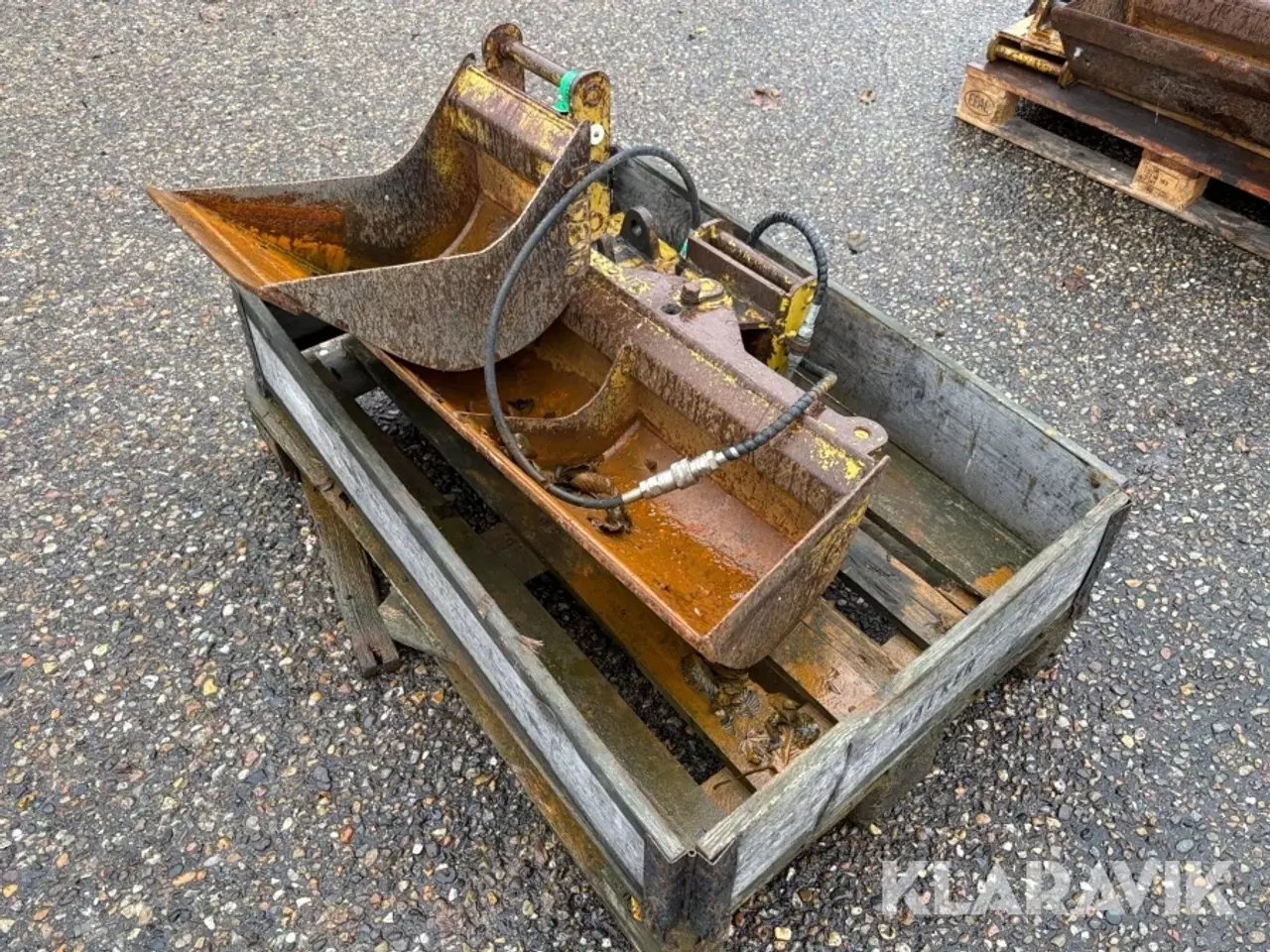 Billede 2 - Planerskovl, Graveskovl og adapter til lynskifte