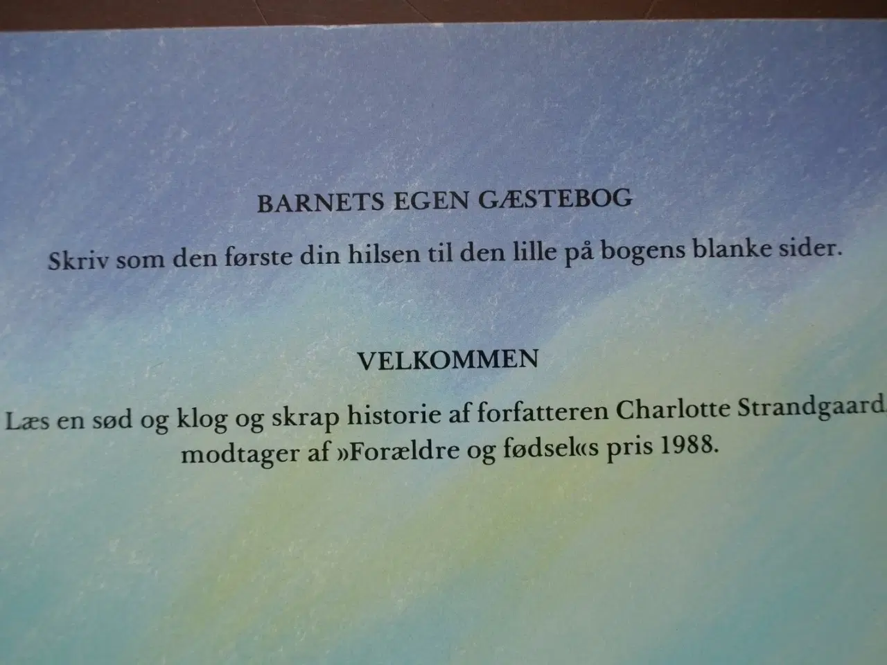 Billede 3 - velkommen - barnets egen gæstebog, af charlotte st