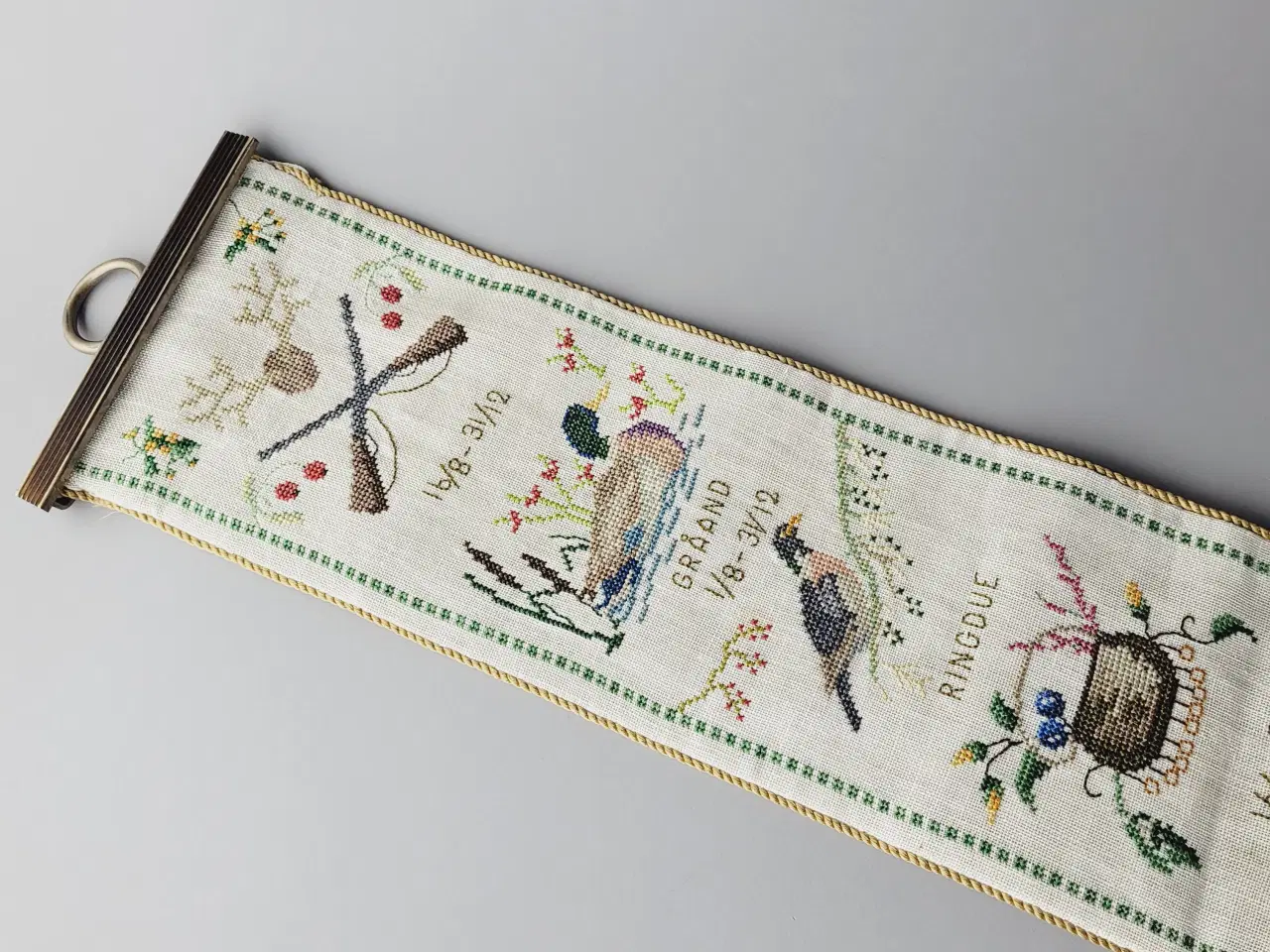 Billede 3 - ⭐️- Flot broderet jagt-klokkestreng