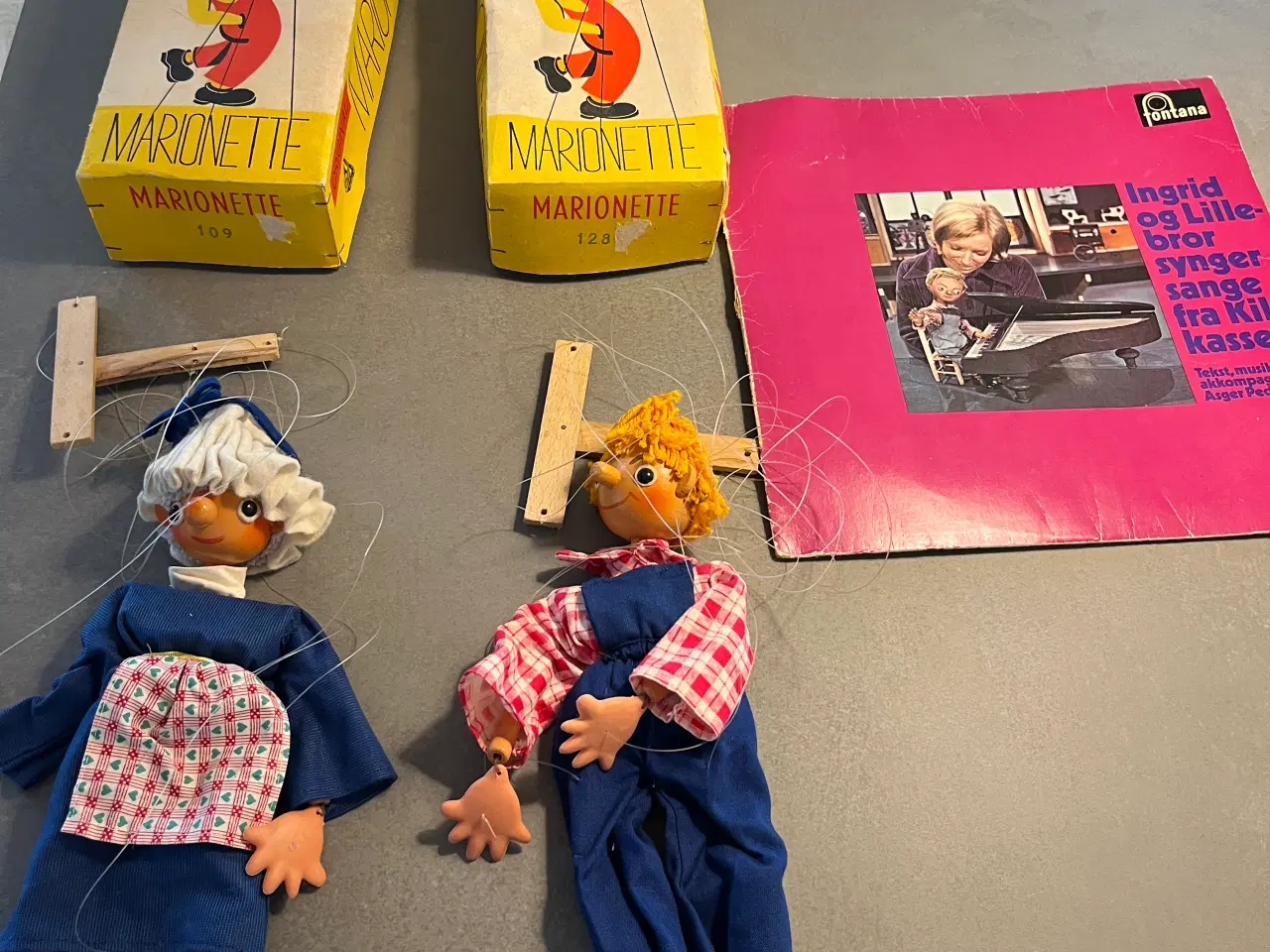 Billede 1 - Marionetdukker Ingrid og Lillebror 