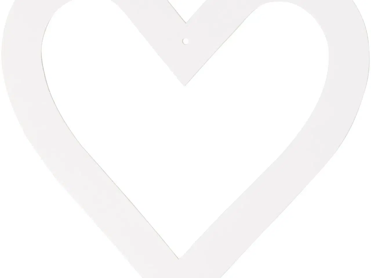 Billede 1 - Hjerterammer 18x18 cm - 16 stk. i hvid karton