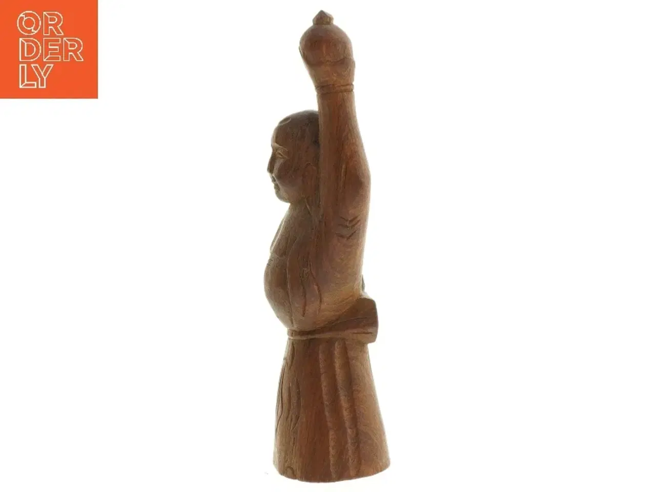 Billede 2 - Træskulptur med scepter (str. 20 cm)