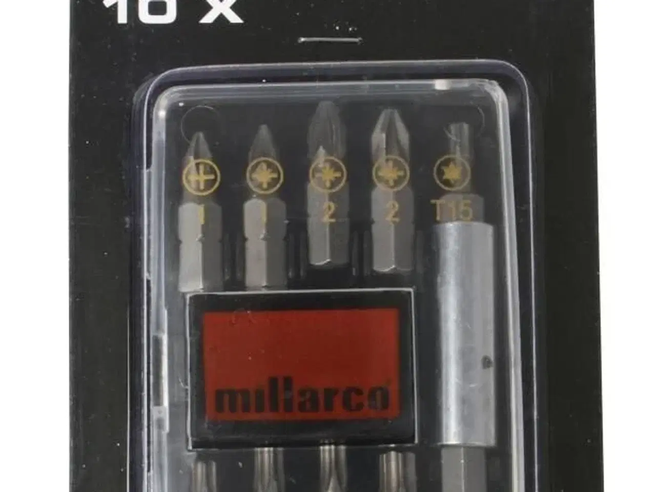 Billede 1 - 14 pk. Work it by millarco® bitssæt S2 stål 10 dele