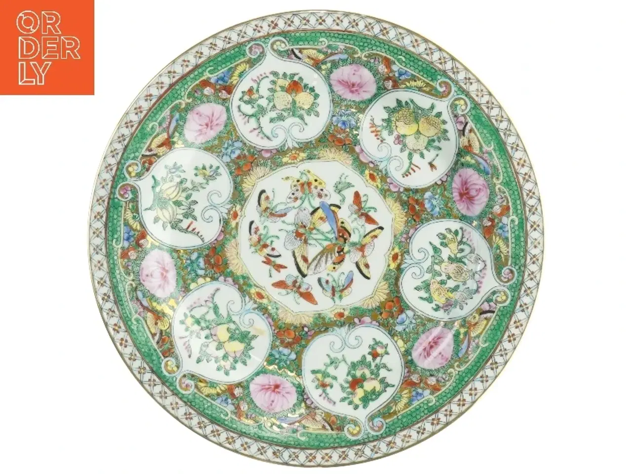 Billede 2 - Dekorativt kinesisk porcelænstallerken