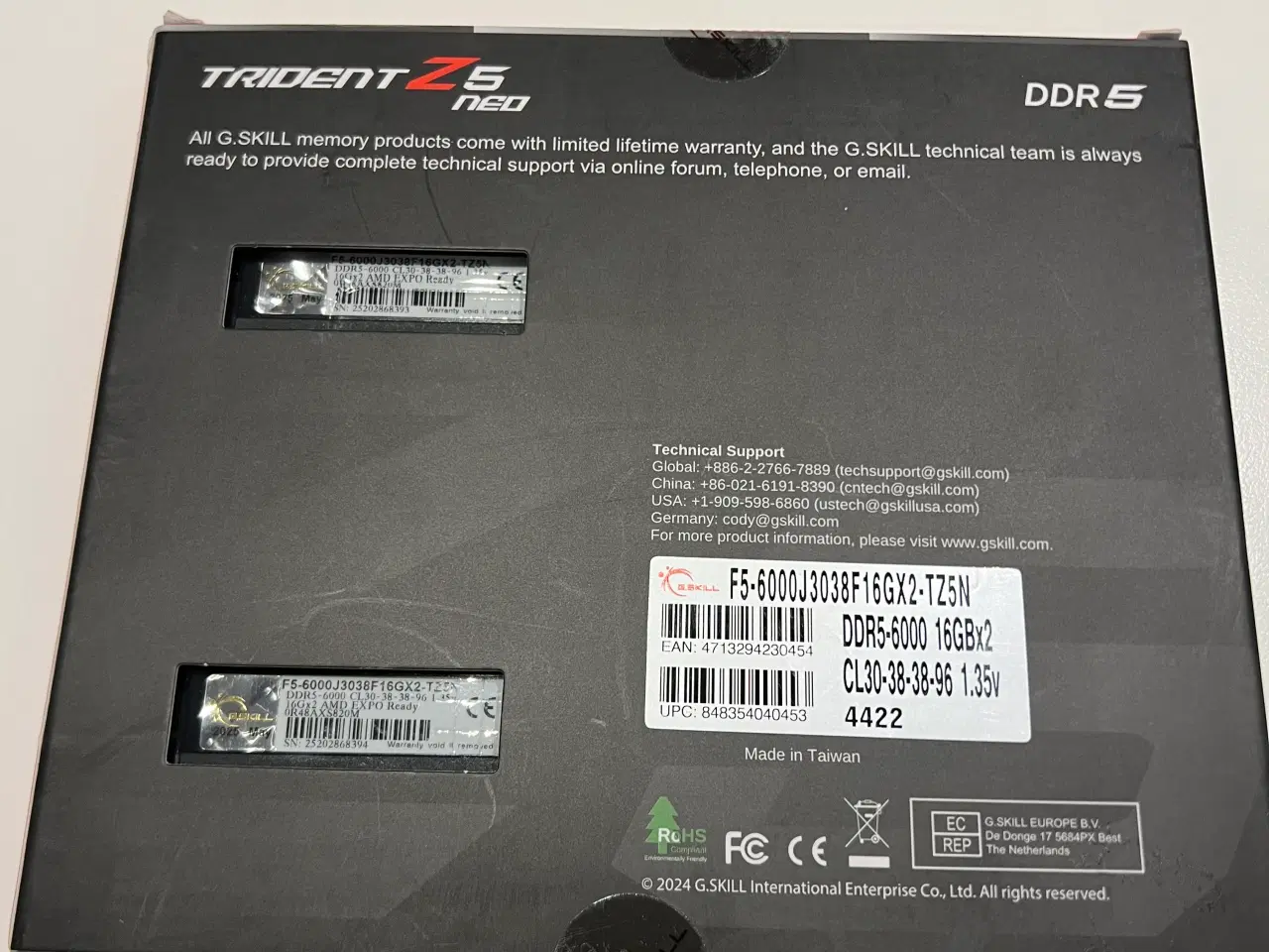 Billede 2 - G.skill Trident Z5 Neo 32Gb