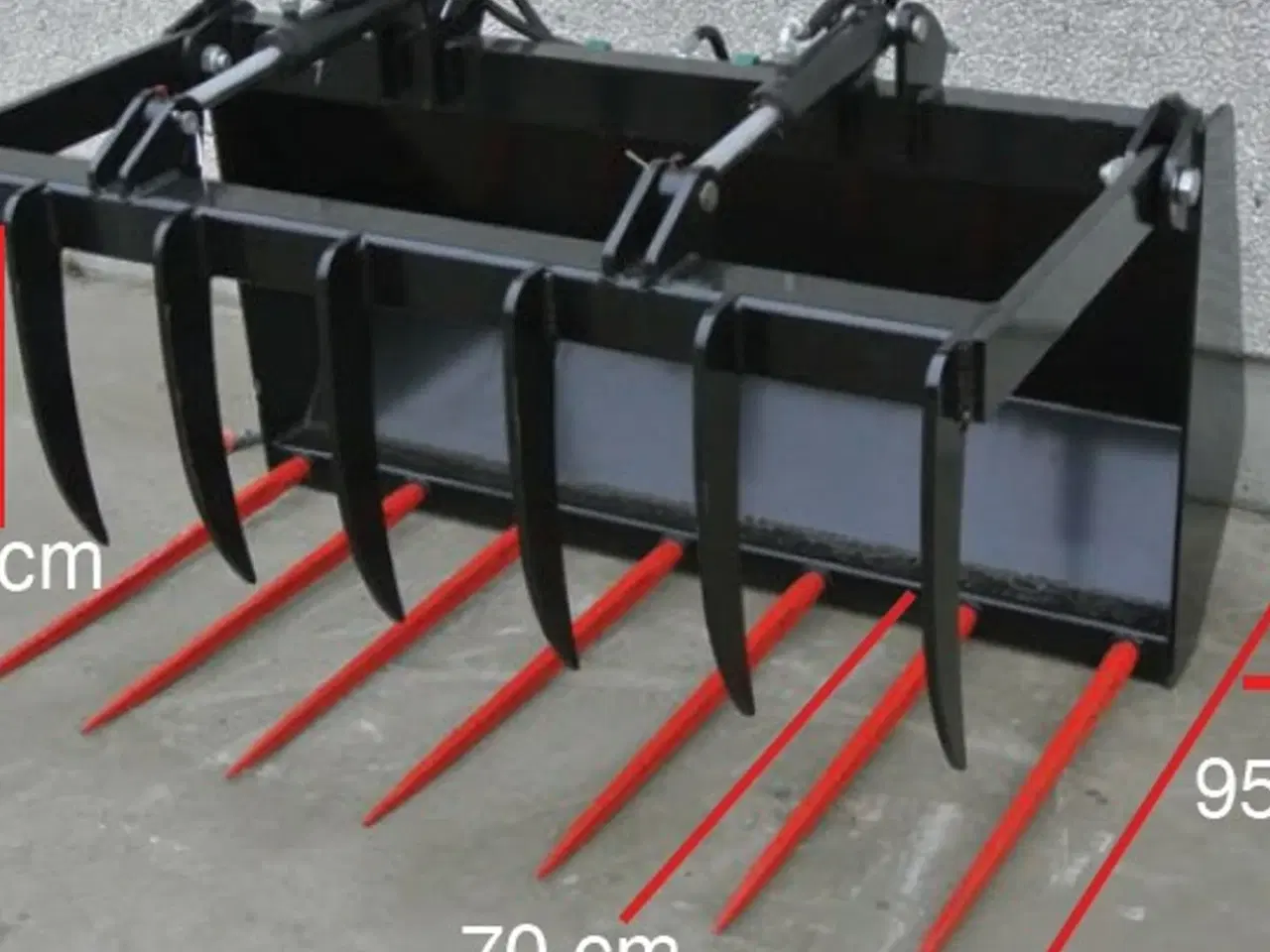 Billede 2 - - - - Siloklo Bredde 1,2m-1,6m Volumen 0,41m3-0,57m3 Siloklo med 2 cylindere