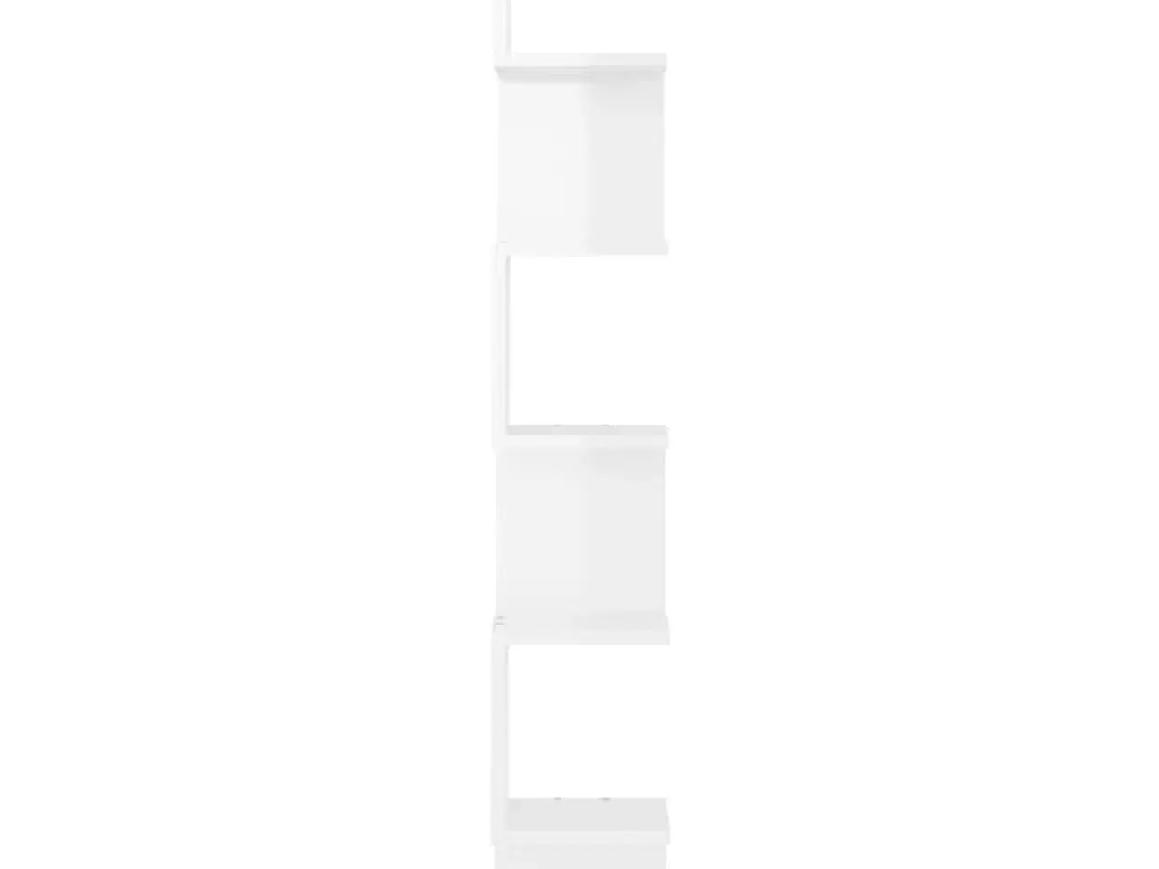Billede 6 - Hjørnehylde 20x20x127,5 cm spånplade hvid højglans