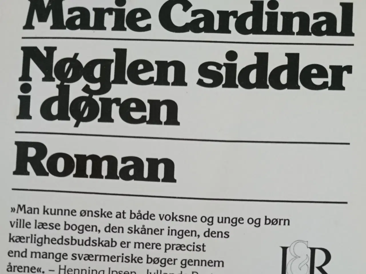 Billede 1 - Nøglen sidder i døren Af Marie Cardinal