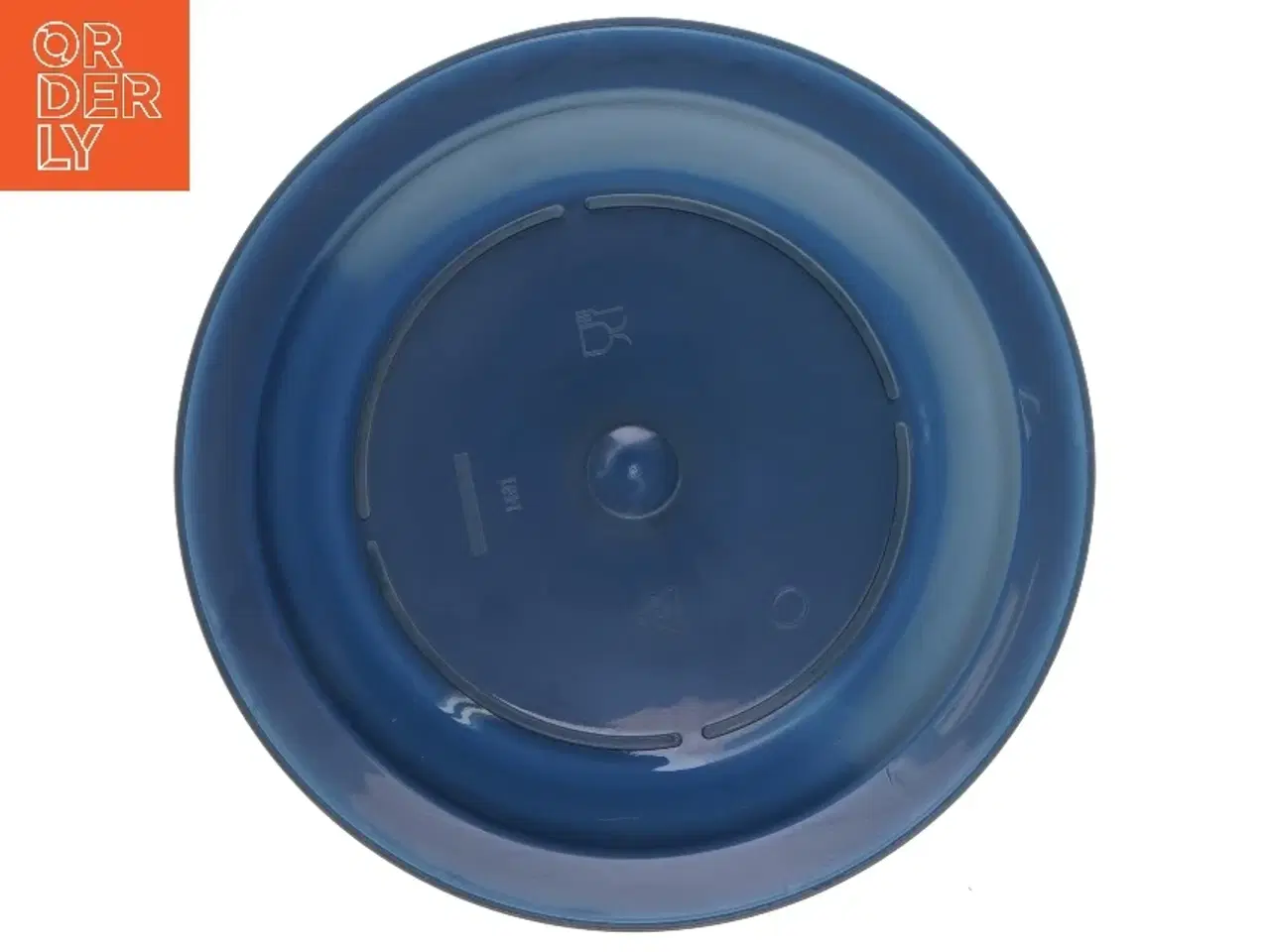 Billede 4 - Blå middagstallerkener i plast Ø 22 cm (str. Ø 22 cm)