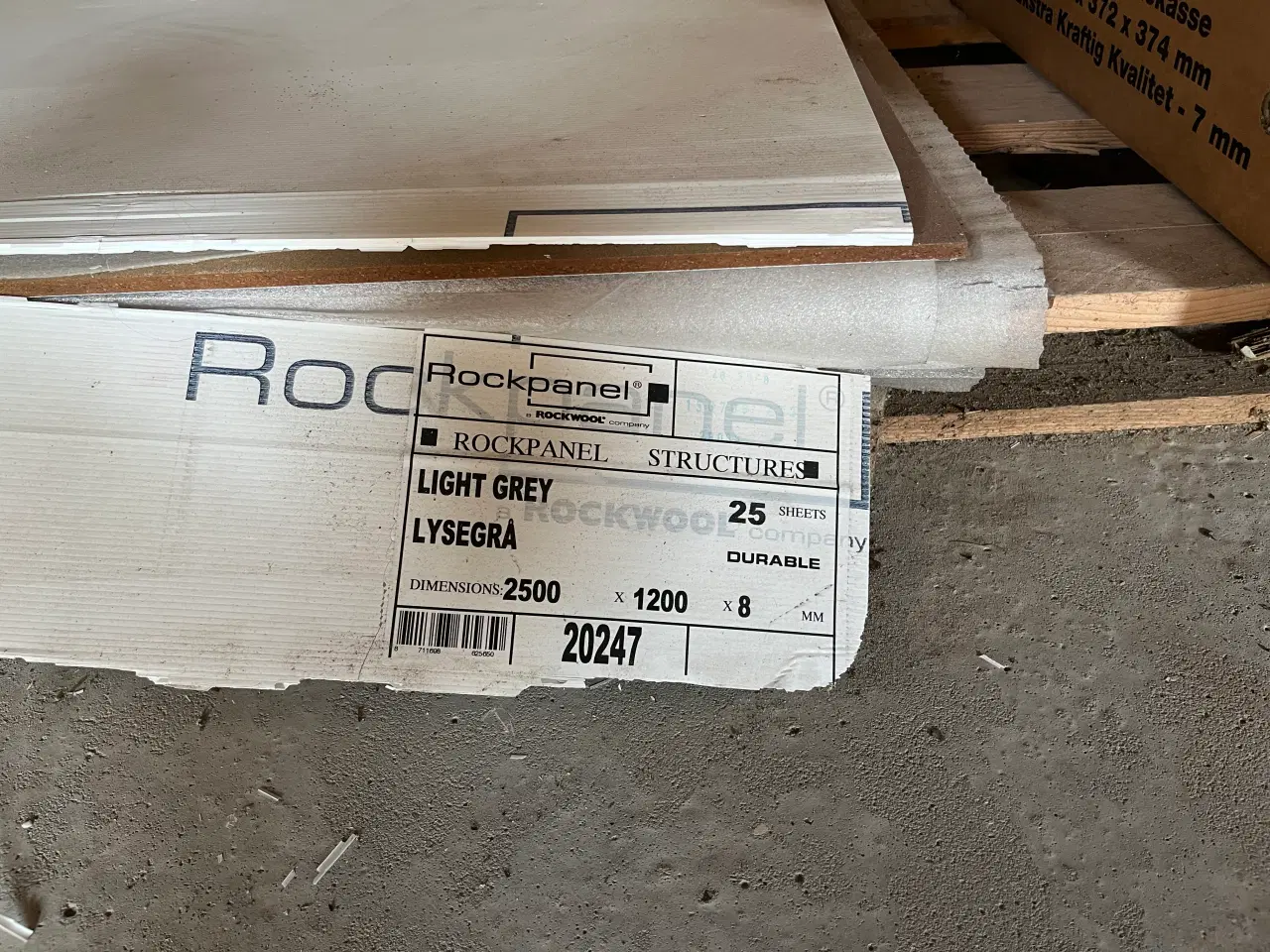 Billede 1 - Rockpanel facadeplader lysegrå