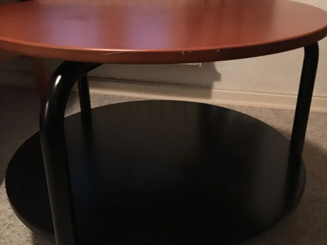 Billede 2 - Rundt bord i kirsebær/sort