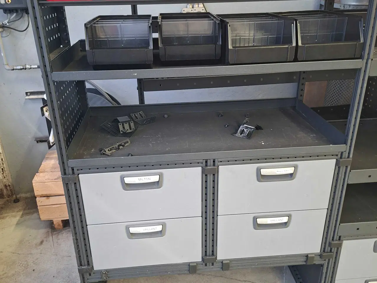 Billede 2 - Modul system reol til vare vogn mål er 236x50x163 