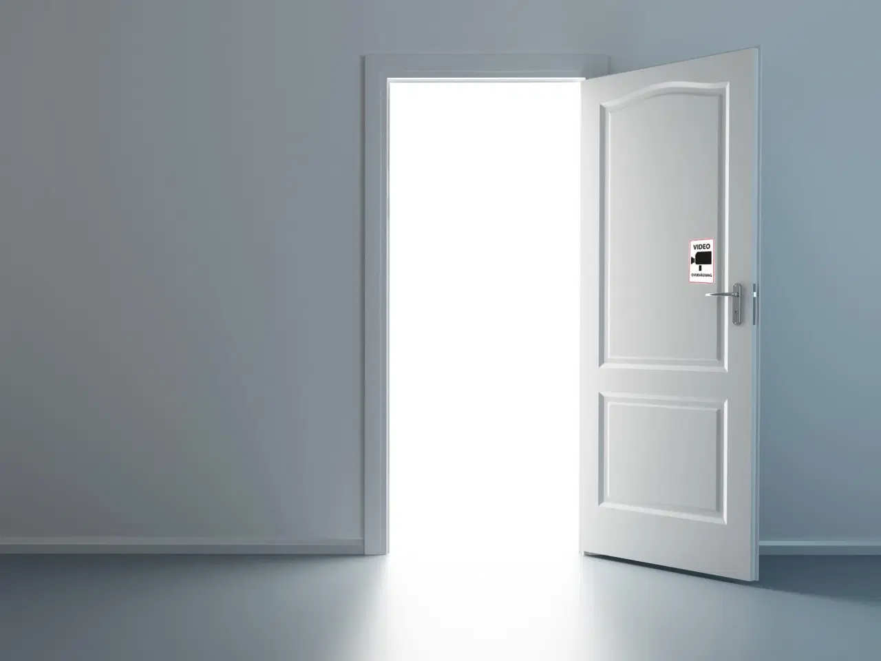 Billede 4 - Videoovervågning klistermærke – selvklæbende skilt