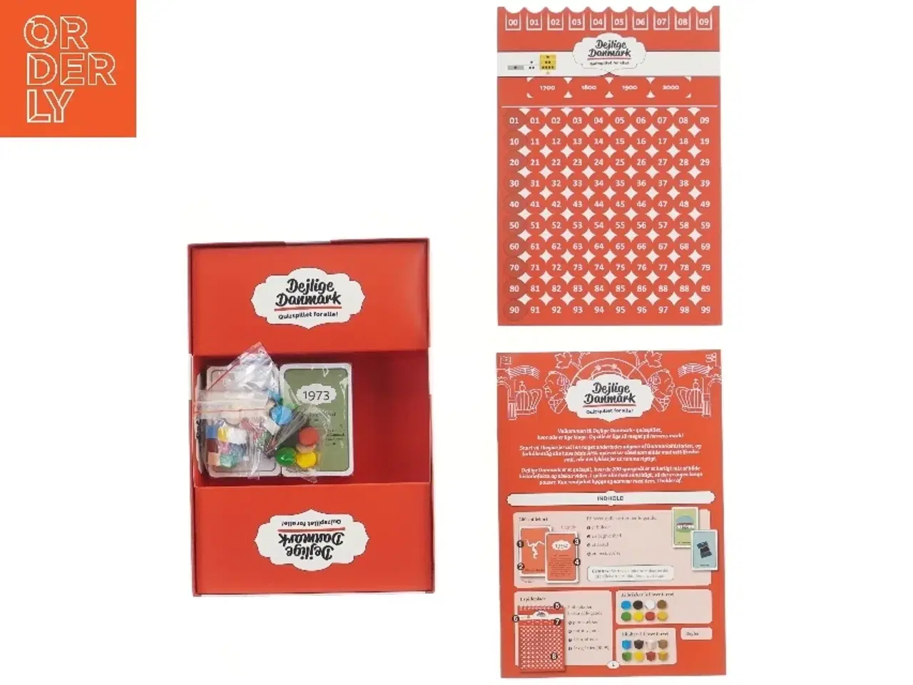 Billede 2 - Dejlige Danmark Quizspil fra Spilbræt.dk