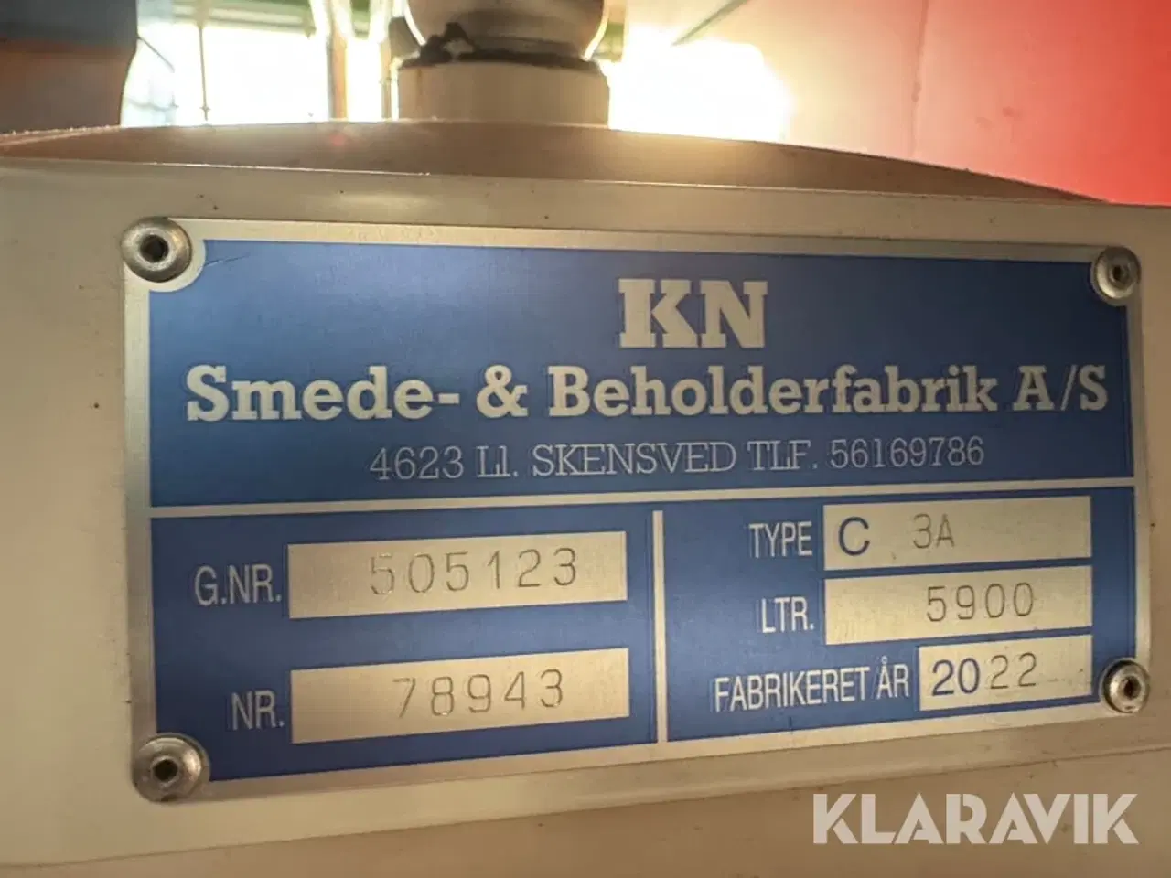 Billede 7 - Dieseltank KN C 3A 5900L