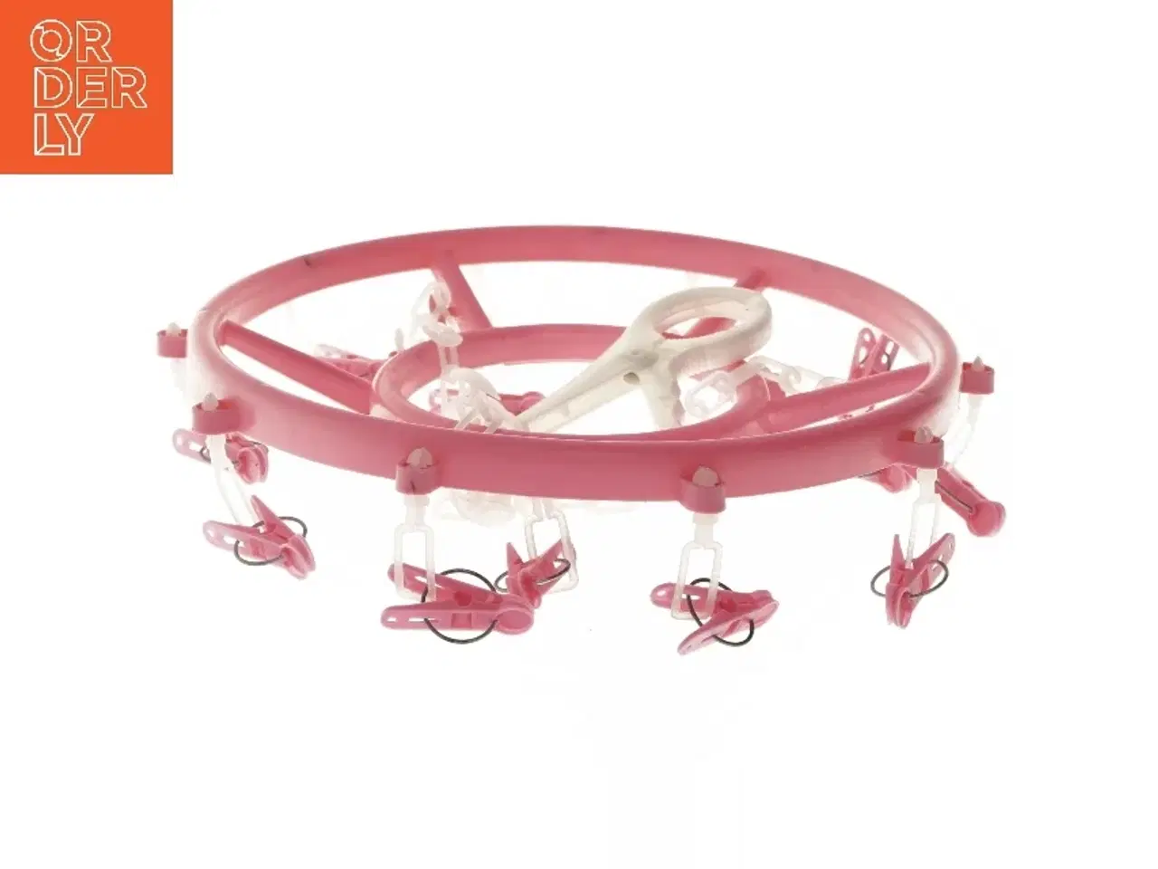 Billede 3 - Rund tørrestativ med plastklemmer (str. Ø 28 cm)