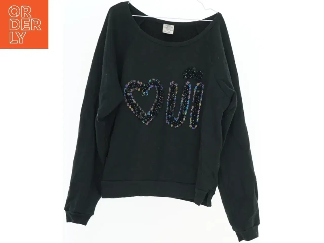 Billede 1 - Sort sweatshirt med pailletter fra Baum Und Pferdgarten (str. M)