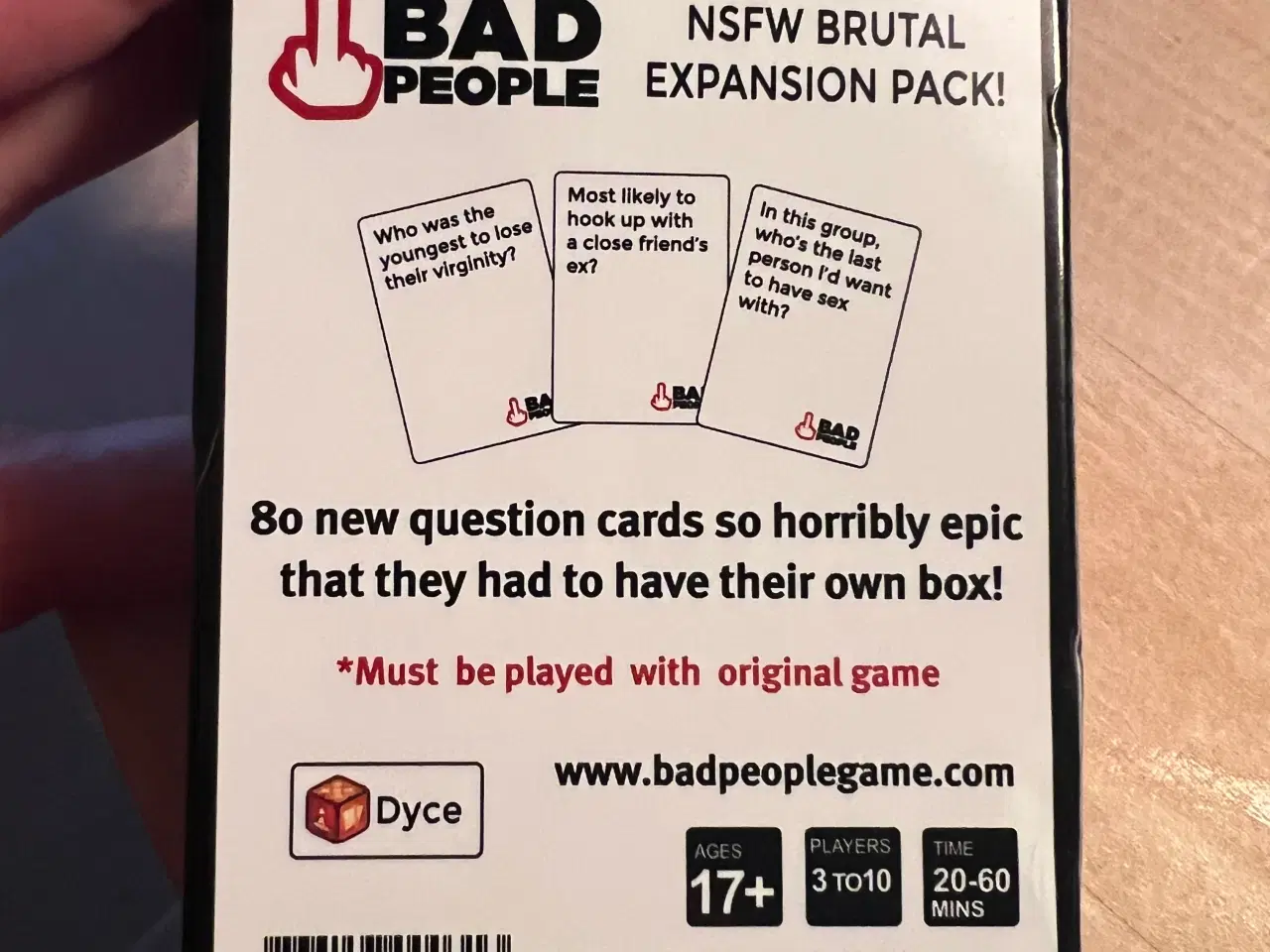 Billede 2 - Bad people NSFW kortspil