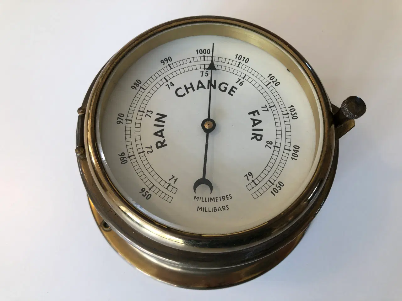 Billede 1 - Skibs barometer med flot patina