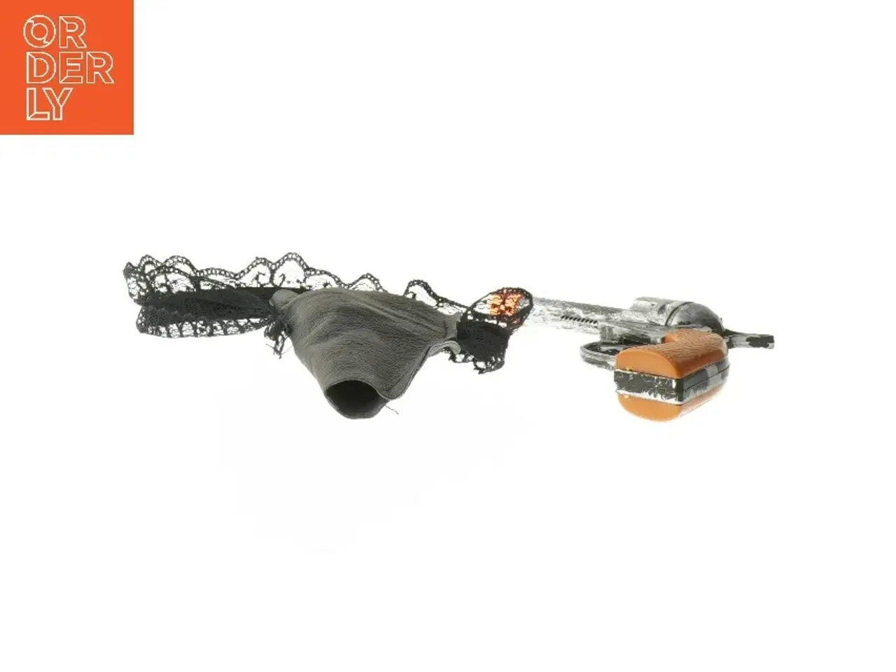 Billede 5 - Legetøjspistol med hylster i strømpebånd (str. 18 cm)