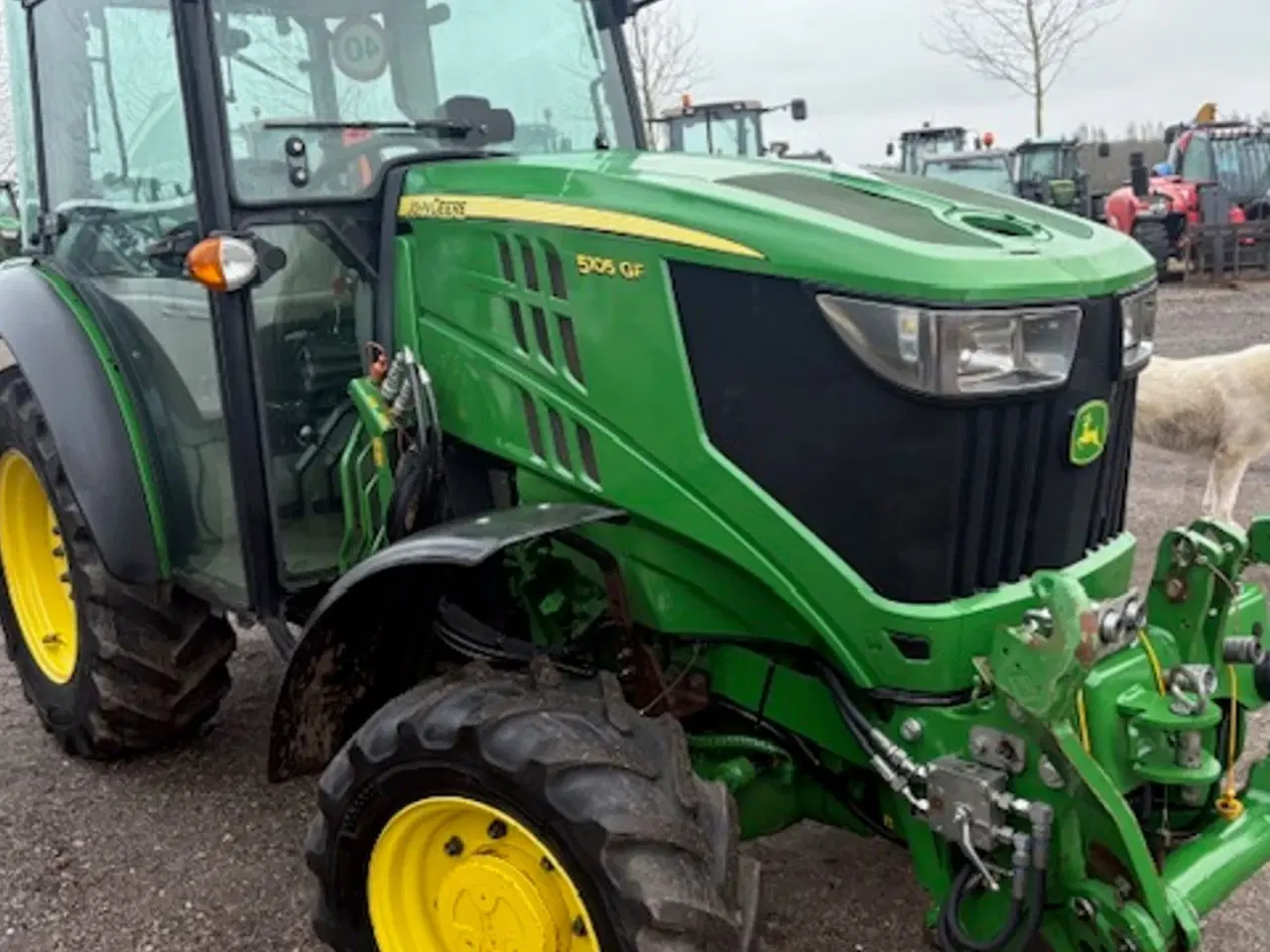 Billede 4 - John Deere 5105GF FRONTLIFT. HJUL MED GRÆSDÆK MEDFØLGER