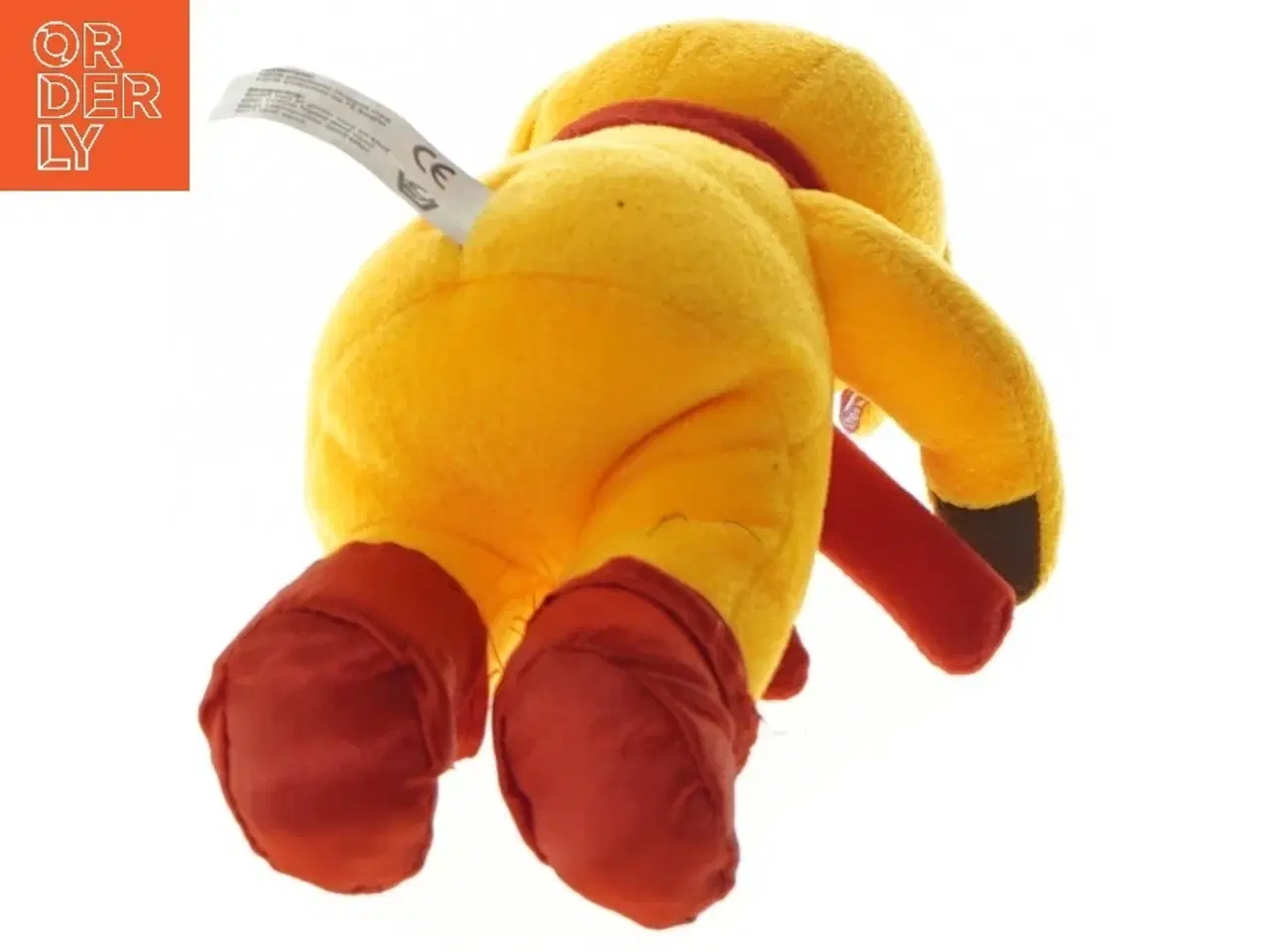 Billede 3 - Bamse fra DR med rød tørklæde og støvler fra Krea (str. 21 cm)