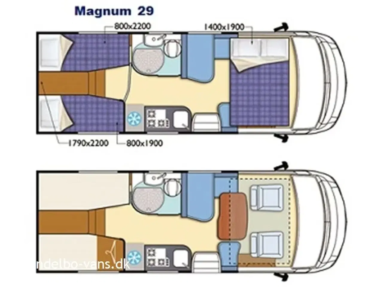 Billede 21 - 2015 - Elnagh Magnum 29   5.s.sele pladser, enkeltsenge og anhængertræk