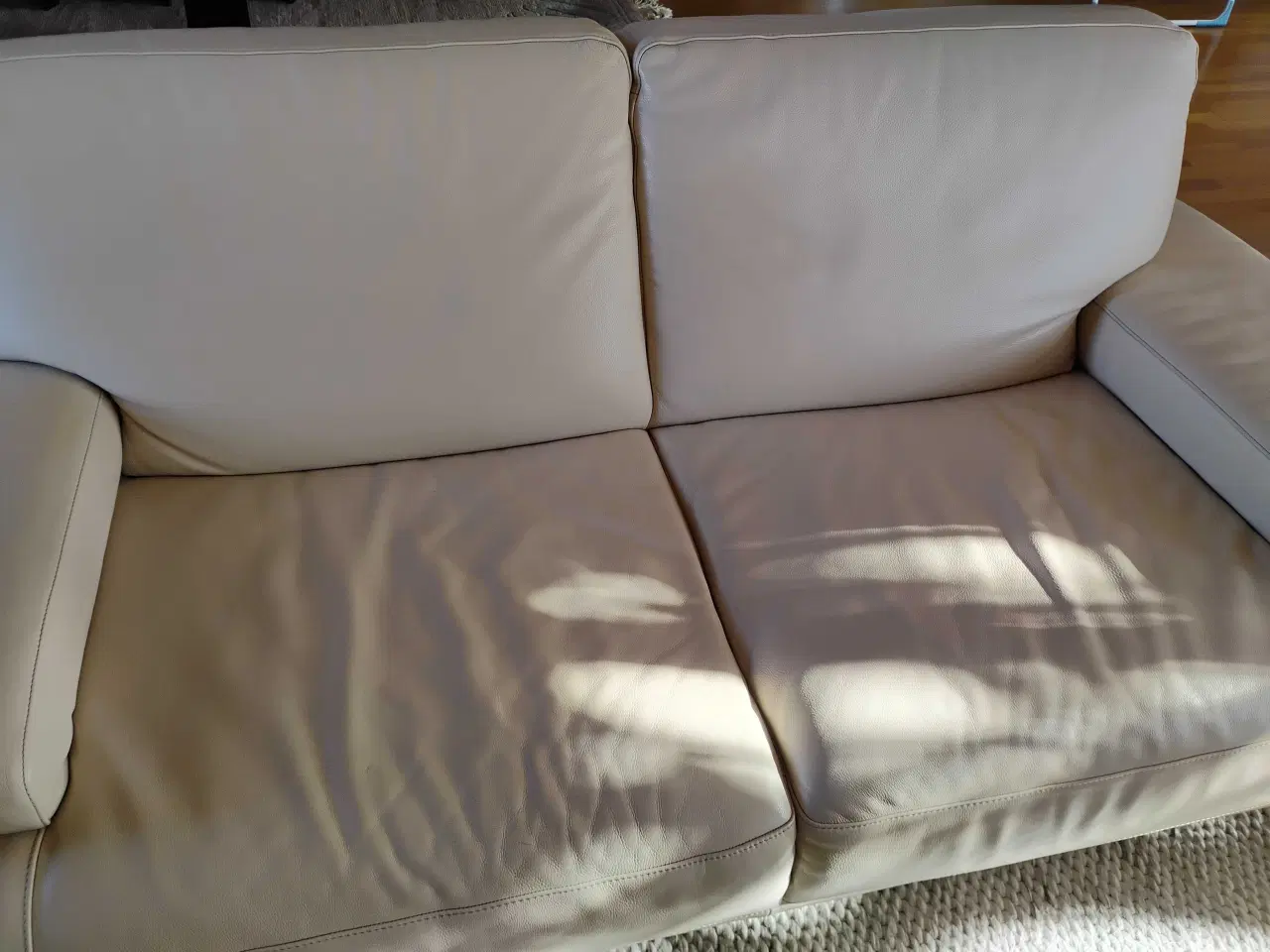 Billede 6 - Natuzzi sofasæt i lyst læder