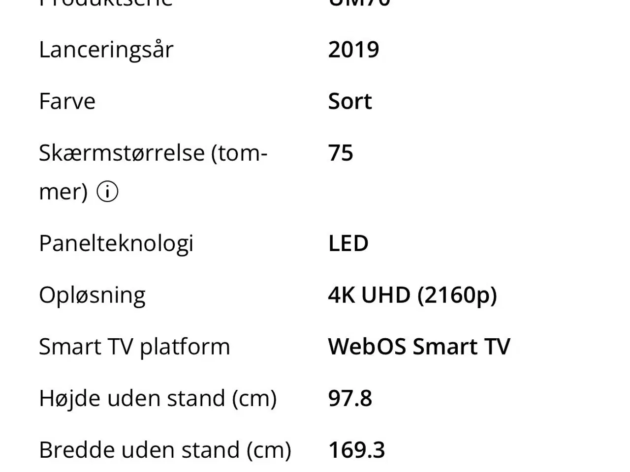 Billede 3 - LG 75” 4K UHD SmartTV