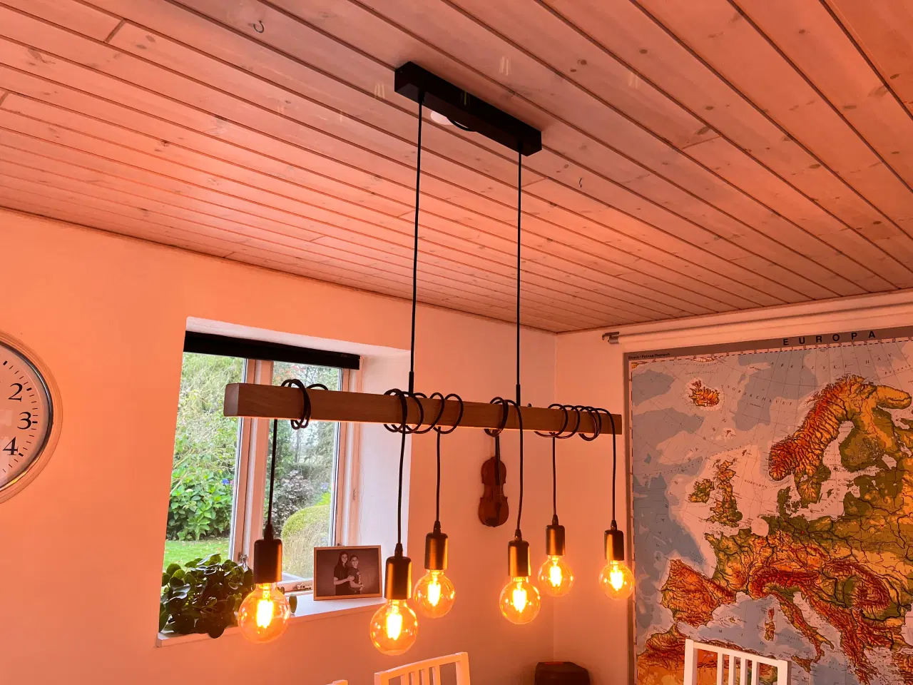 Billede 1 - Lampe med 6 pærer