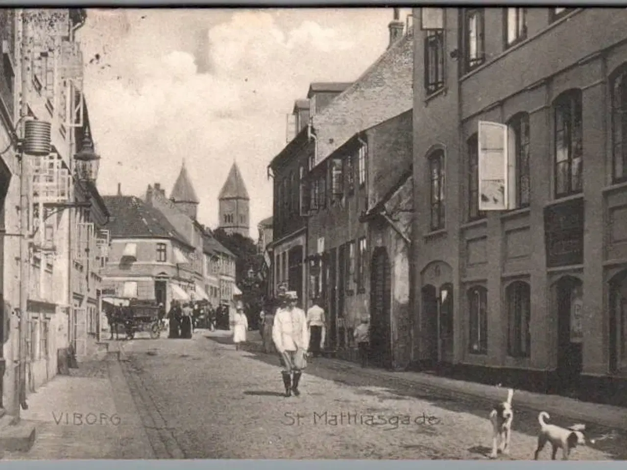 Billede 1 - Viborg - Sortebrødre Kirkestræde - Postkort - Brugt