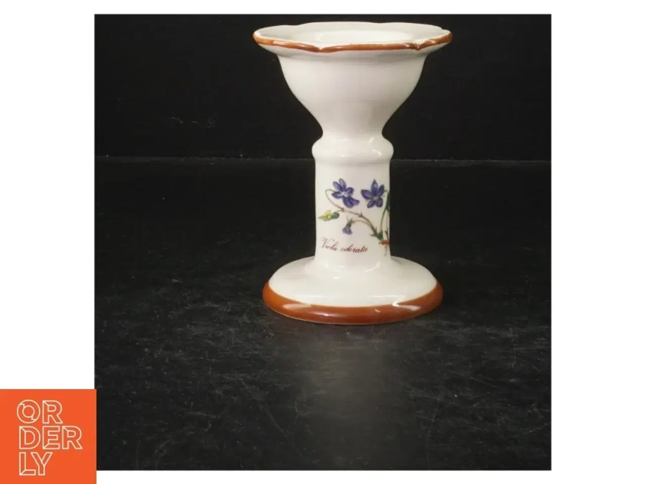Billede 1 - Sæt af to dekorerede lysestager fra Horishin Potteries (str. 13 cm. og 9 cm)