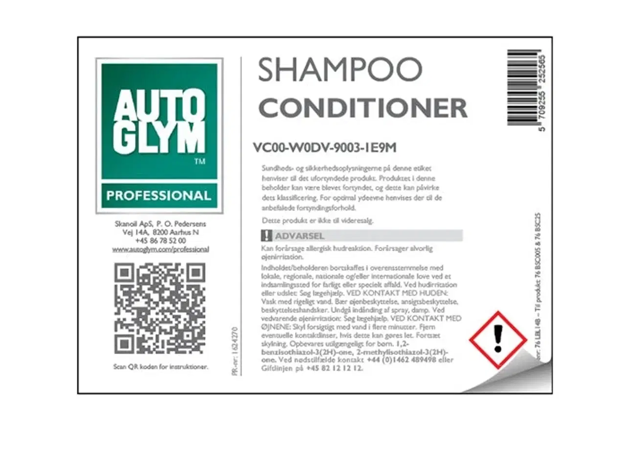 Billede 1 - Label Autoglym Shampoo Conditioner No. 14B