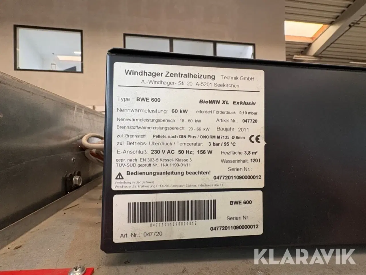 Billede 9 - Pillefyr Windhager BWE600