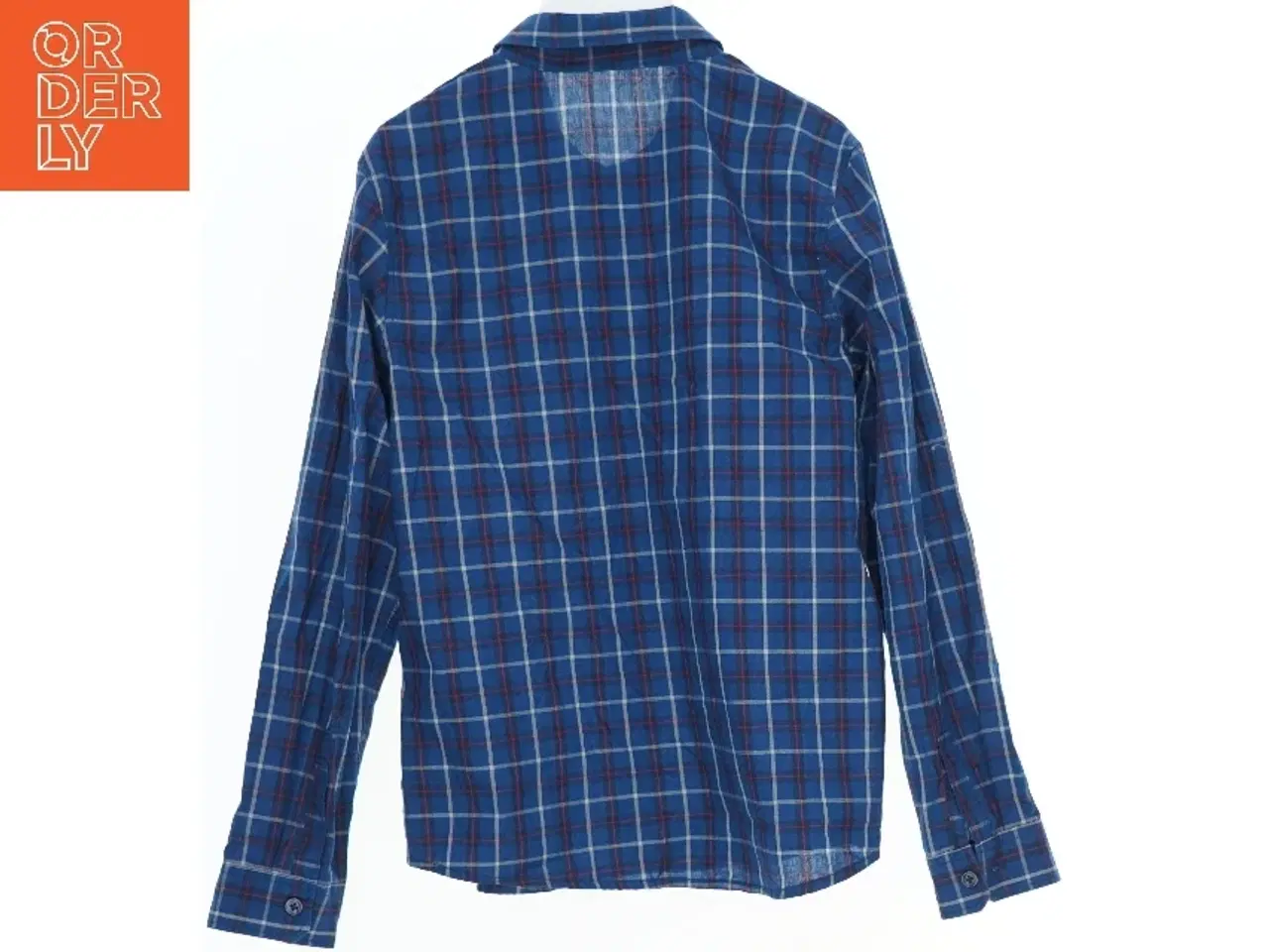 Billede 2 - Blåternet skjorte fra H&M (str. 140)