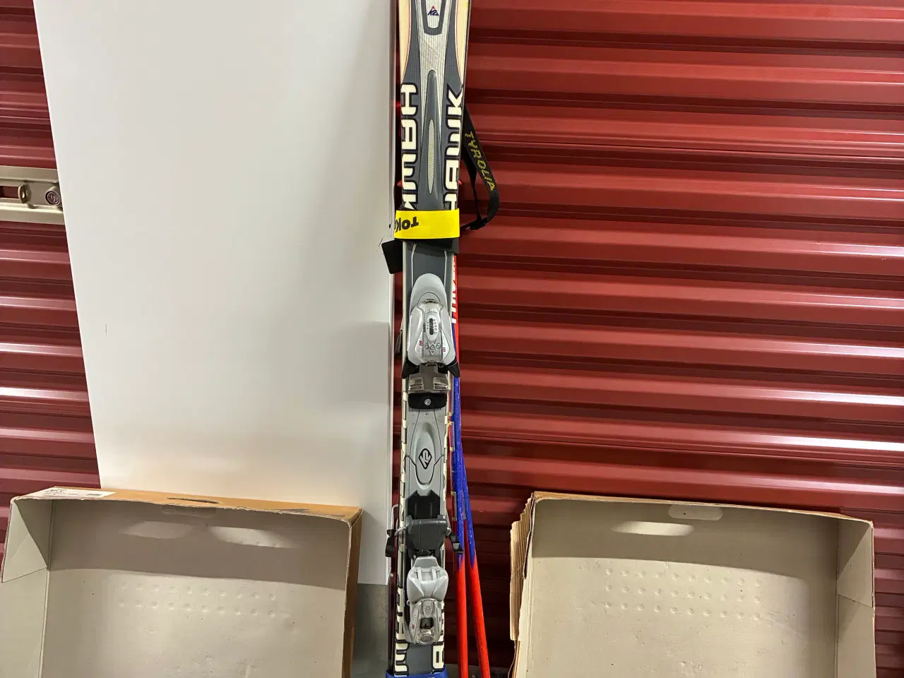 Billede 10 - Carving ski, grå Omni Hawk med stave og støvler