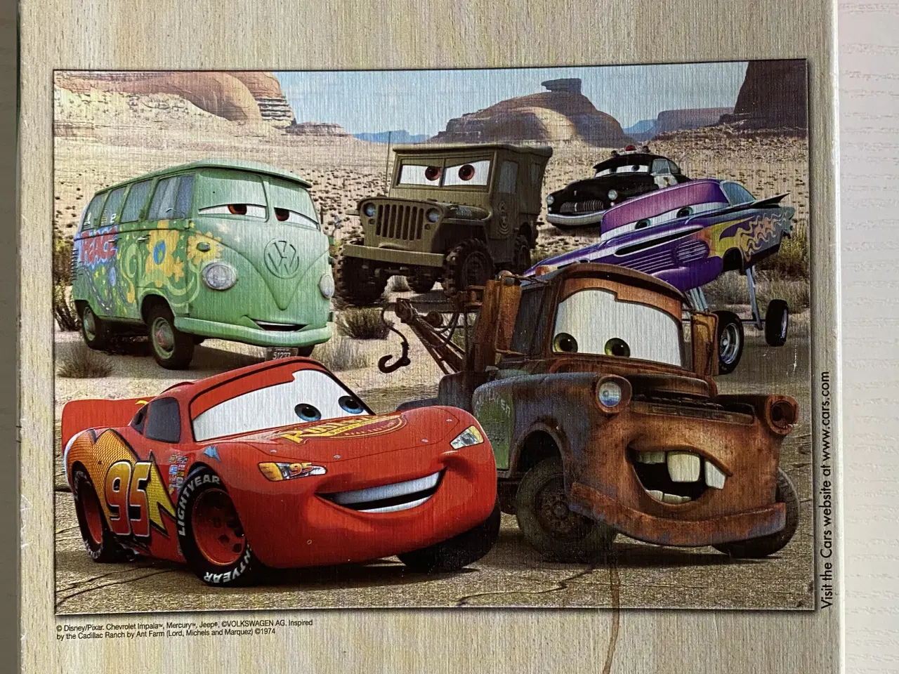 Billede 2 - 4 progressive PUZZLES, Disney Car`s, Puslespil