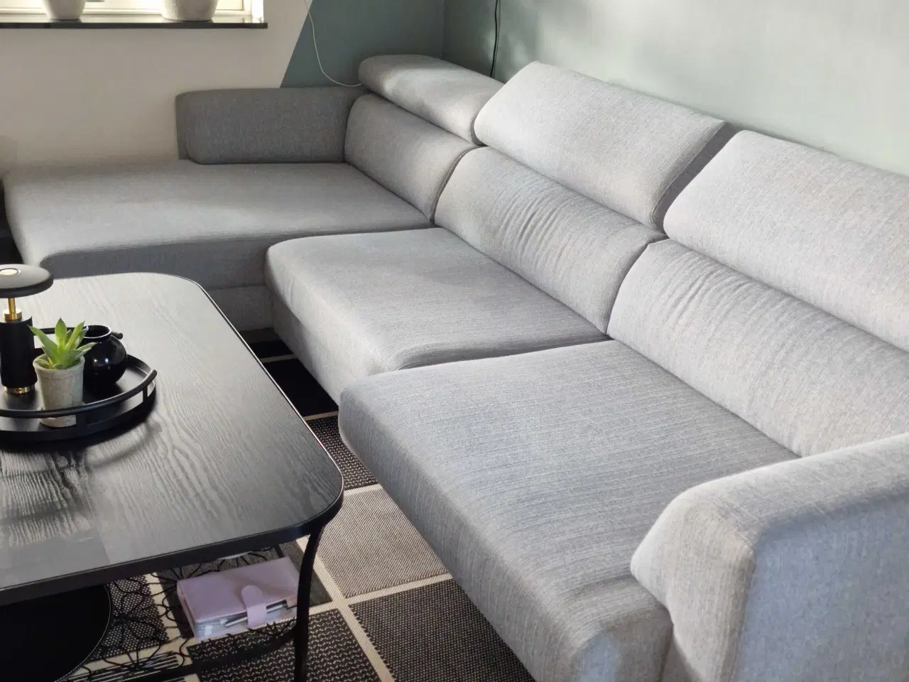Billede 6 - Pæn sofa med chaiselong 
