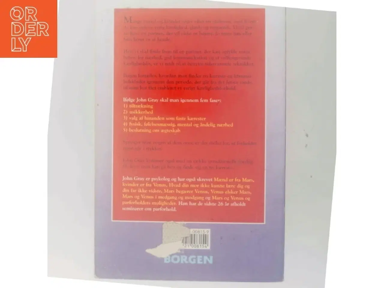 Billede 3 - Mars og Venus finder en kæreste : de fem faser fra det første møde til et varigt kærlighedsforhold af John Gray (f. 1951) (Bog)