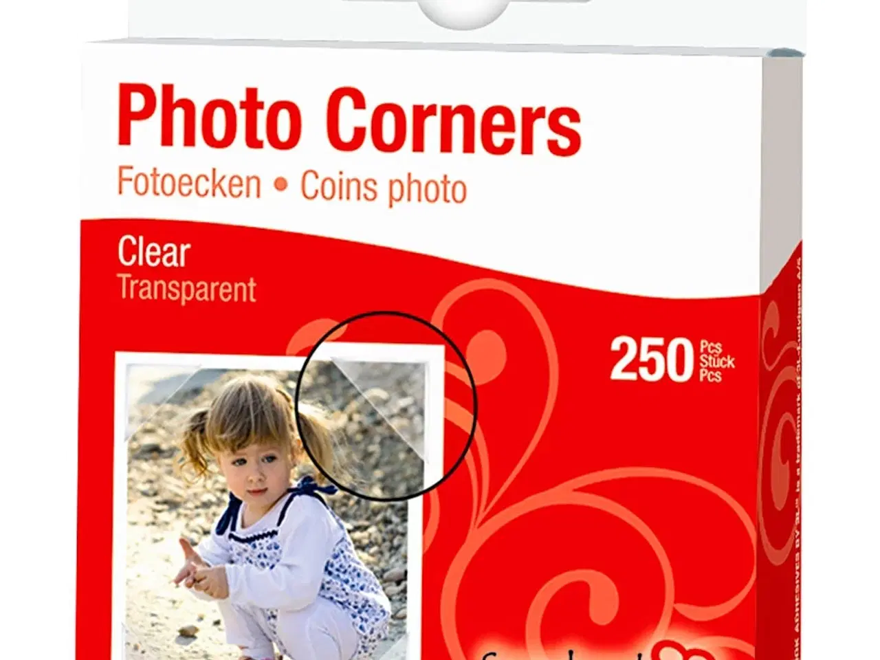 Billede 1 - Klar Fotohjørner 10 mm - 250 stk. til Billeder