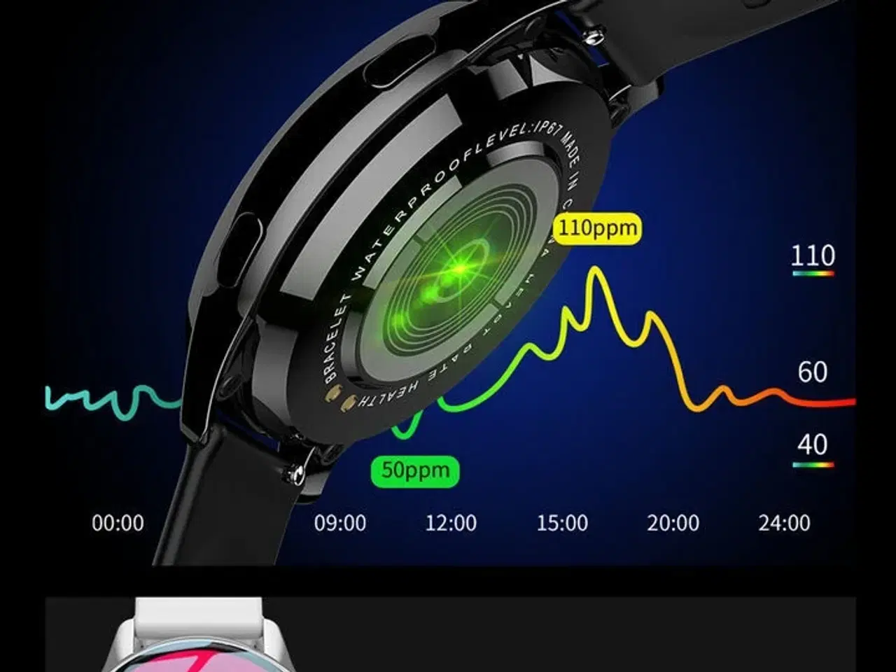 Billede 2 - Smartwatch PRO – Pulsmåler, sportstilstande og magnetisk opladning