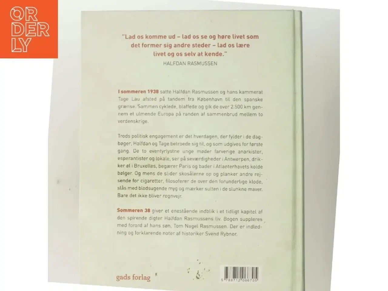 Billede 3 - Sommeren 38 : Halfdan Rasmussens og Tage Laus dagbøger af Halfdan Rasmussen (f. 1915) (Bog)
