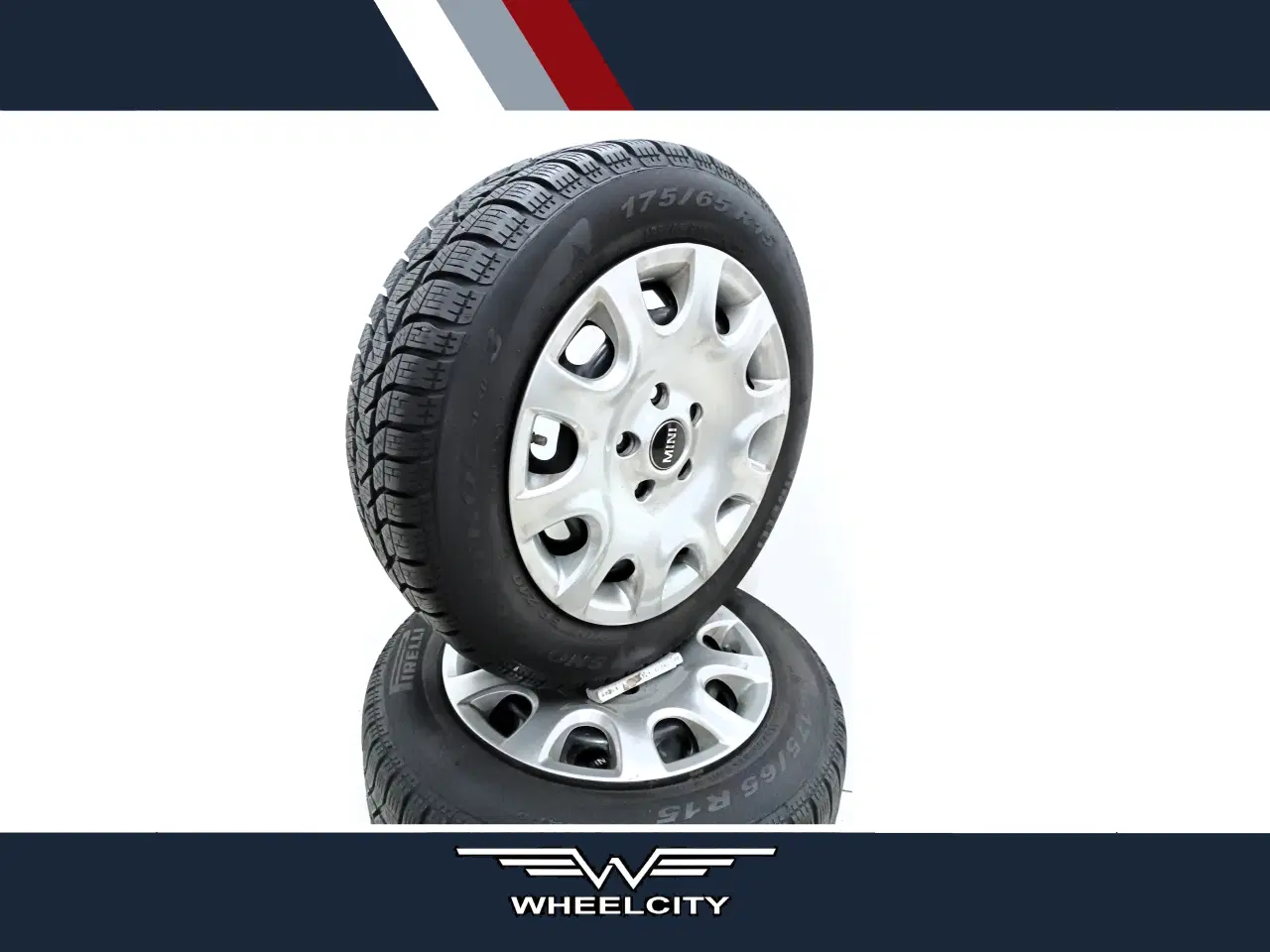 Billede 1 - 5x112 15" ET46 nav 66,6ø vintersæt inkl.TPMS