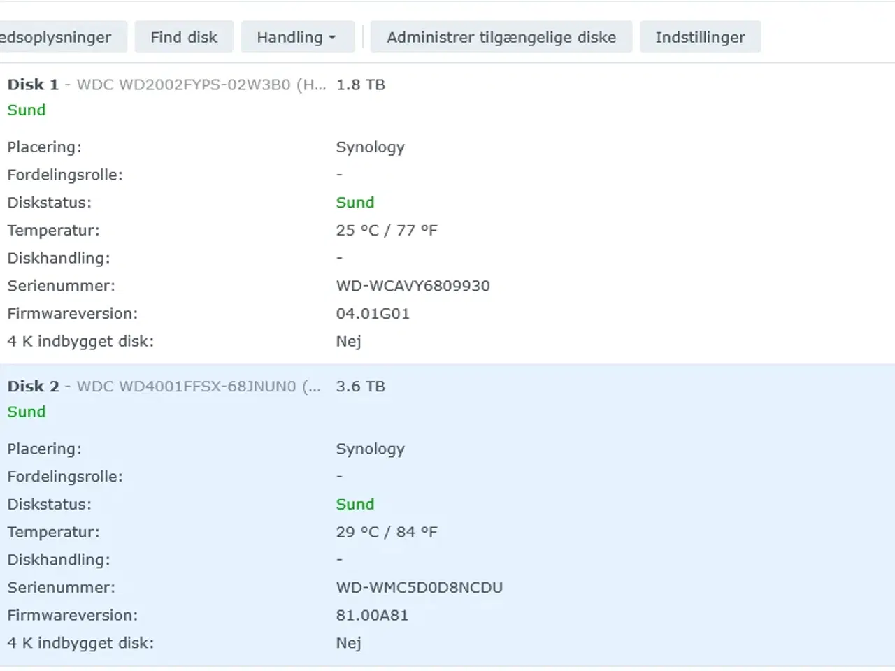 Billede 9 - Synology DS716+ NAS m. 6TB lager (WD Red Pro / Ent