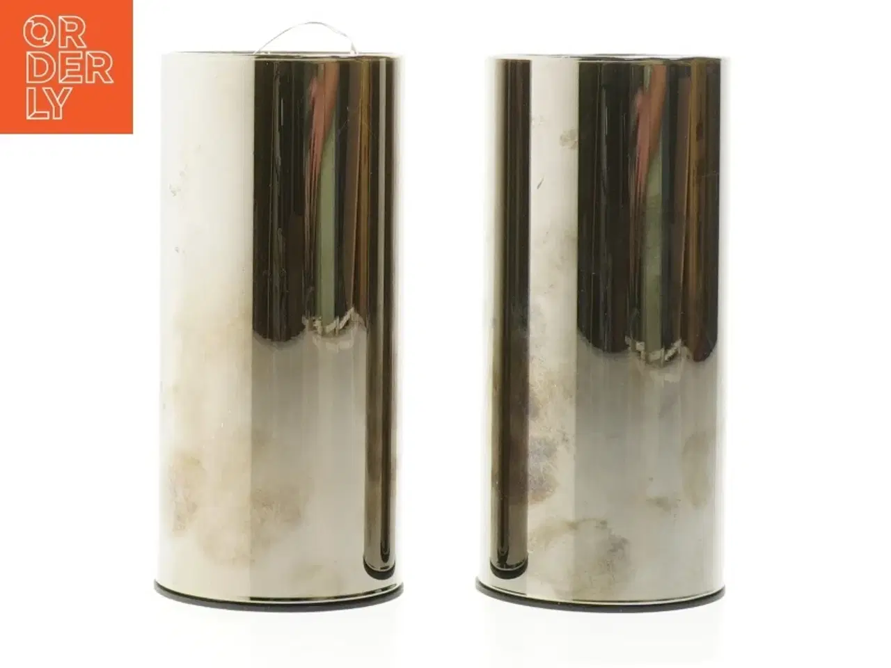 Billede 1 - 2-pak glaslanterne med LED fra Netto (str. 15 cm. 2 styk)