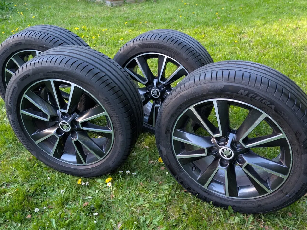 Billede 4 - Skoda 17" originale alufælge + sommerdæk, 5x112