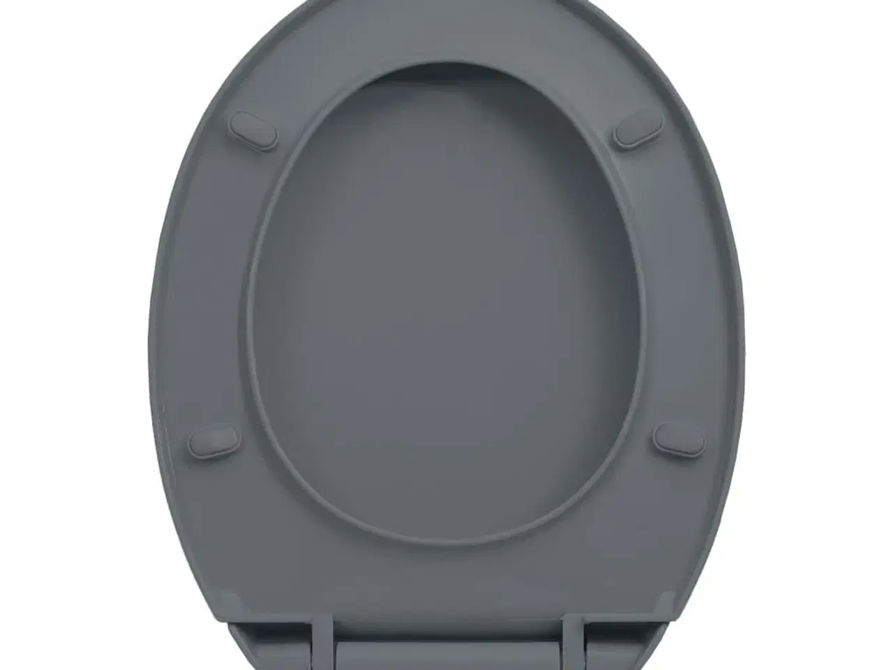 Billede 7 - Toiletsæde med soft close og  quick release-funktion oval grå