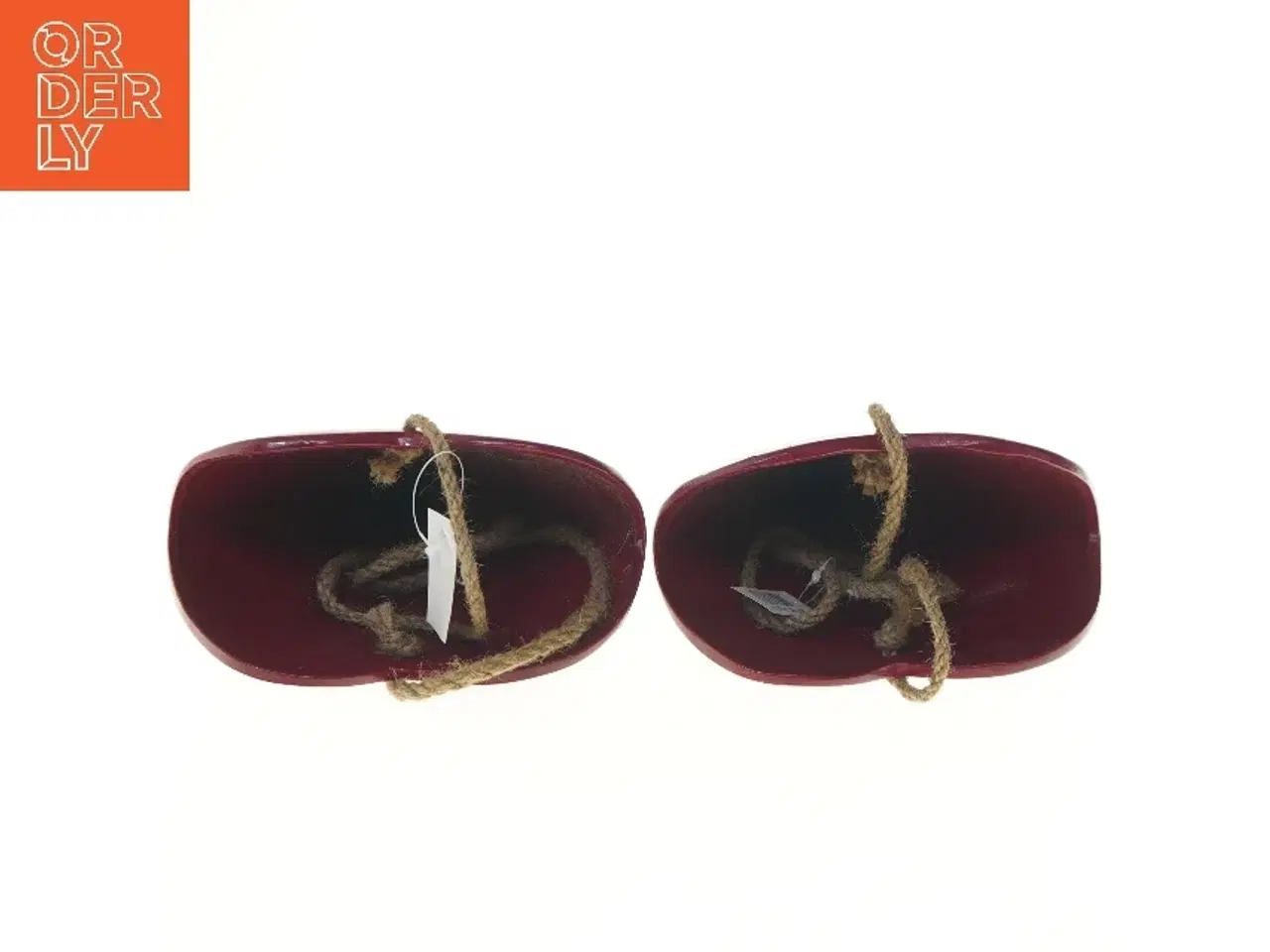 Billede 4 - Røde hjerteophæng (str. 2 styk, 26x20x10 cm)