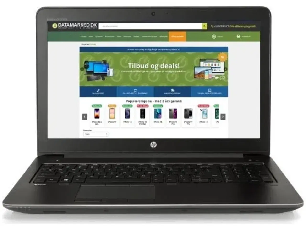 Billede 1 - HP ZBook G3 15" - Intel Core I7 6700HQ 2,7GHz 256 GB NVMe 16GB Win10 Pro - Grade C